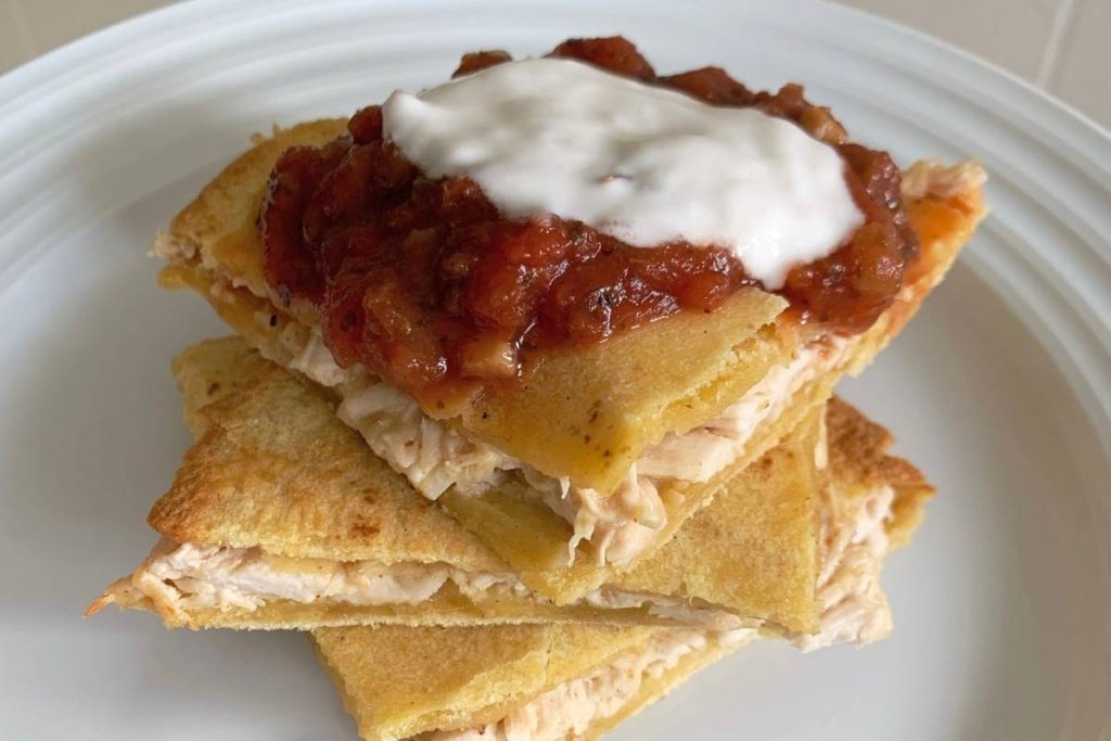 homemade chicken quesadillas