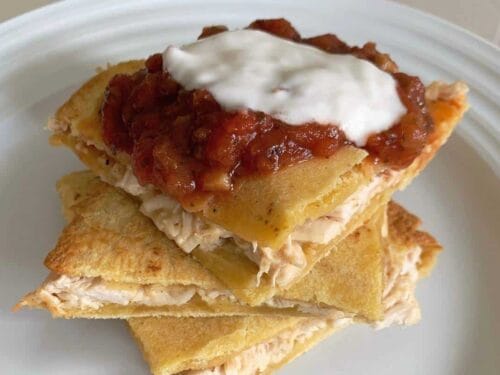 homemade chicken quesadillas