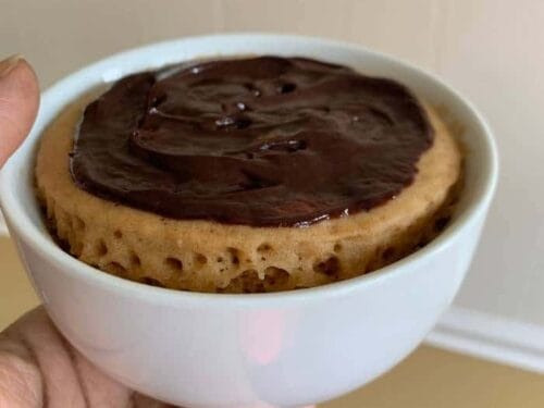 vegan vanilla mug cake