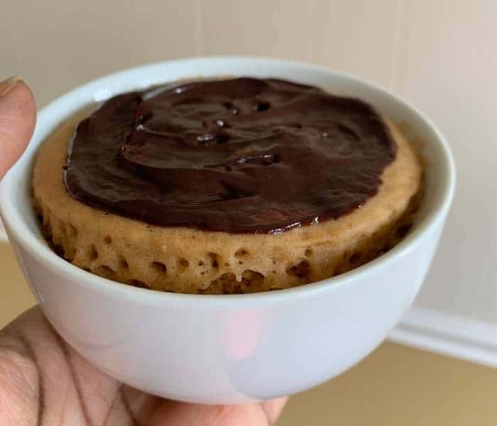 vegan vanilla mug cake