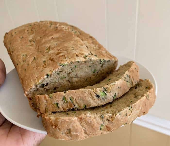 healthy vegan zucchini walnut loaf