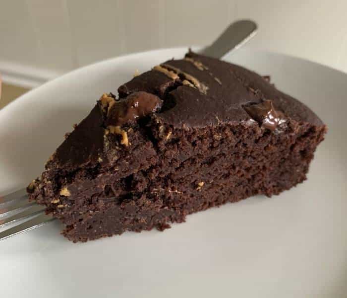 vegan chocolate peanut butter cake