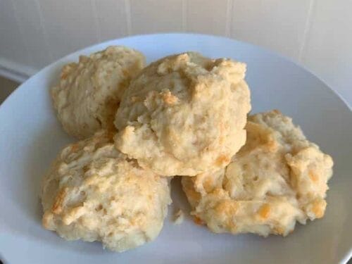 savory cheddar and garlic drop biscuits