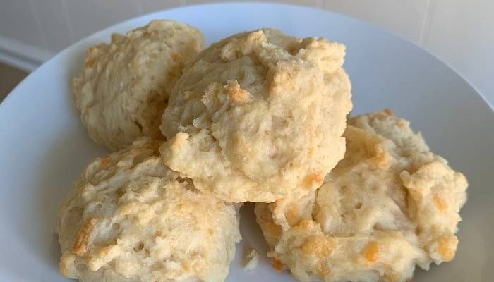 Savory Cheddar and Garlic Drop Biscuits