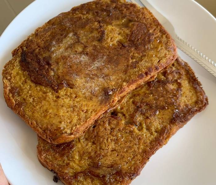 healthy and easy vegan french toast recipe