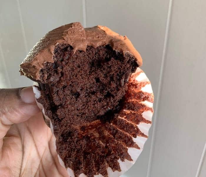Dairy Free Cupcakes 2 homemade vegan chocolate cupcakes