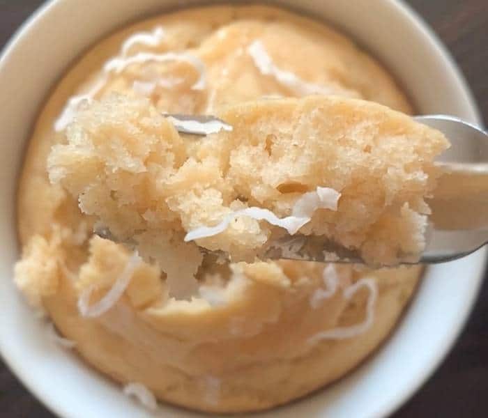 lemon coconut mug cake