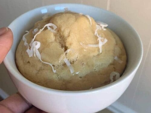 vegan lemon mug cake