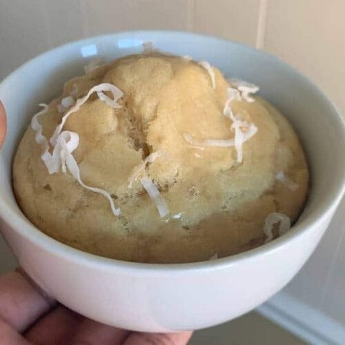 vegan lemon mug cake