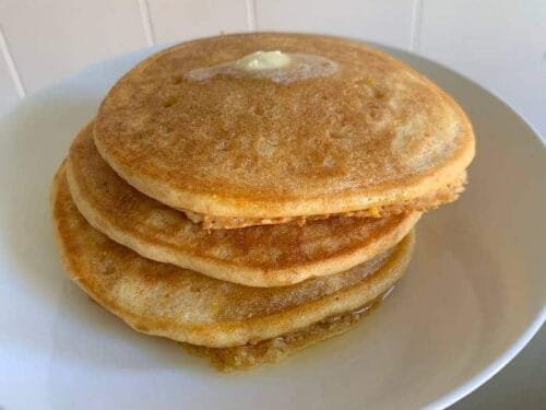 easy vegan buttermilk cornbread pancakes
