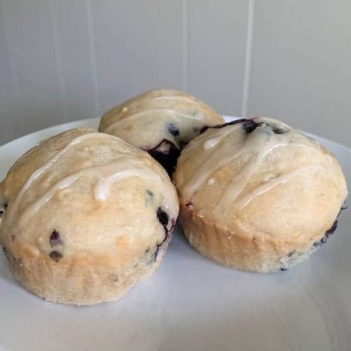 yummy blueberry oats greek yogurt muffins