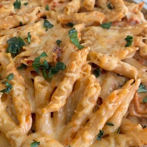 amazing lazy baked pasta with tuna