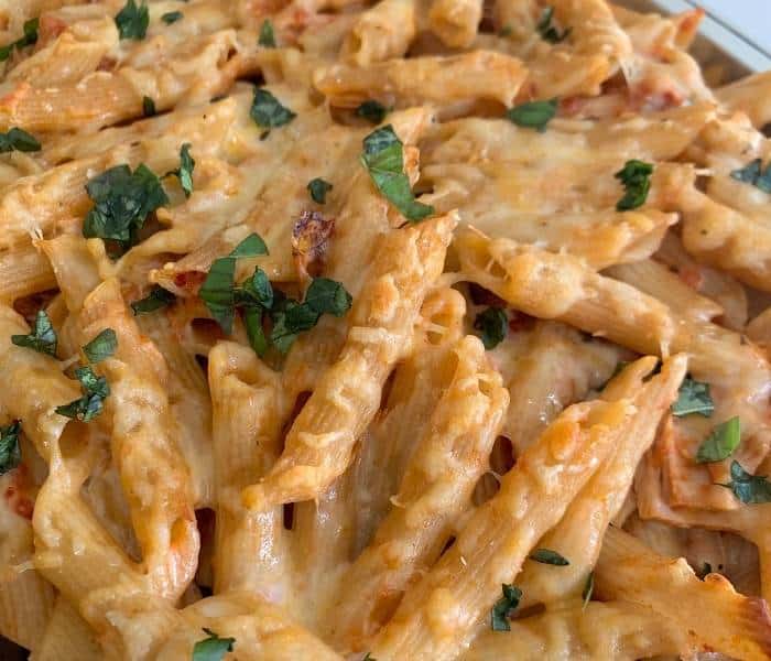 amazing lazy baked pasta with tuna