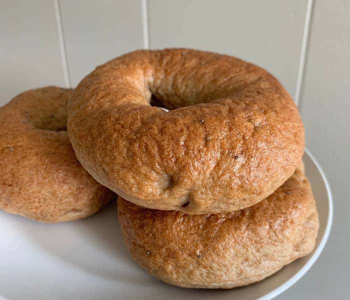 Whole Grain Bagels 2 honey whole-wheat bagels