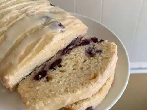 vegan blueberry lemon cake