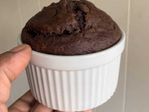 chocolate oat mug cake