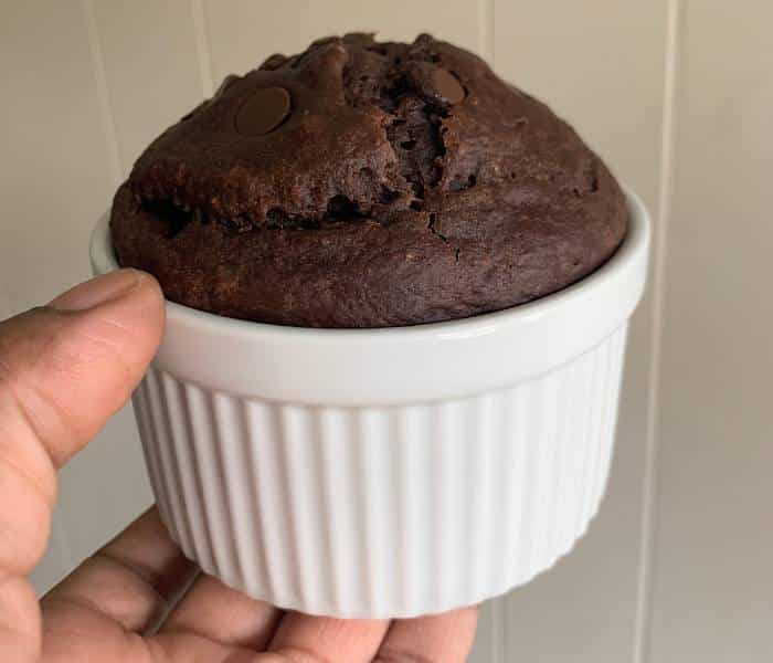 chocolate oat mug cake