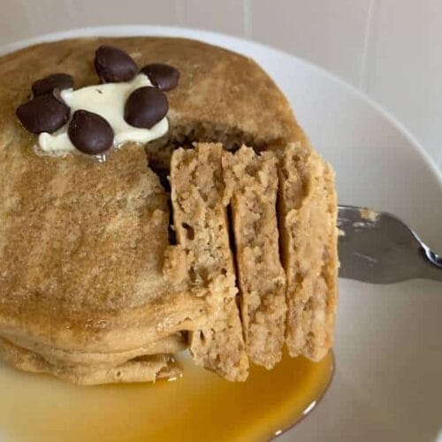 Scrumptious Oat Flour Pancakes 4 homemade oat flour pancakes