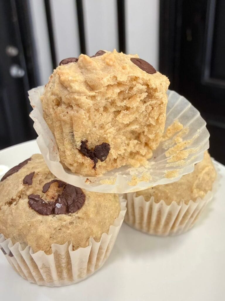 Eggless Oat Flour Chocolate Chip Muffins (No Vinegar) 5 IMG 0097