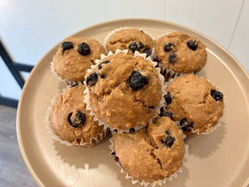 The Ultimate Fluffy Blueberry Quick Oat Muffins