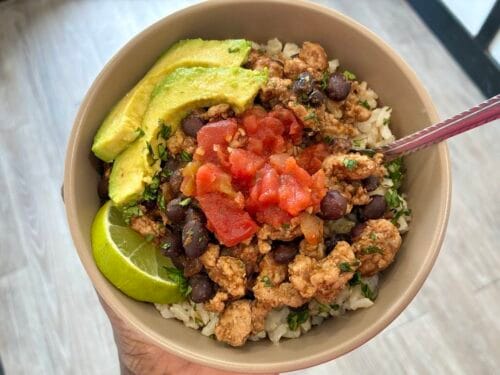 The Easiest 10-Minute Turkey and Black Bean Taco Skillet