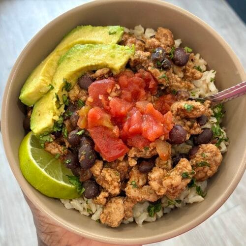 The Easiest 10-Minute Turkey and Black Bean Taco Skillet