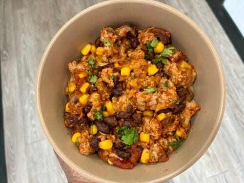 10-Minute Cheesy Pepper Jack Taco Skillet