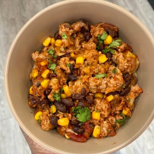 10-Minute Cheesy Pepper Jack Taco Skillet